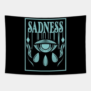 Vintage - Sadness Eye Tapestry