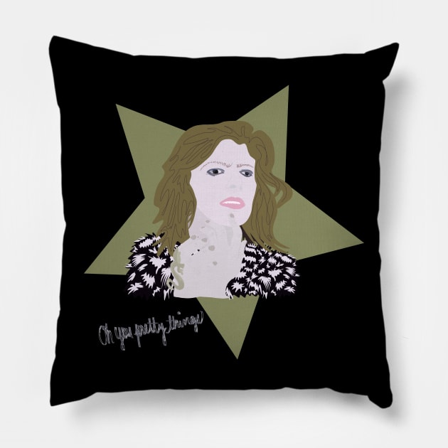 Queen bowie Pillow by Good Noodle Thrift Co.