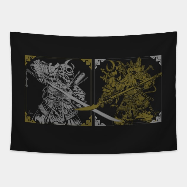 Samurai Punk Tapestry by devinlawson