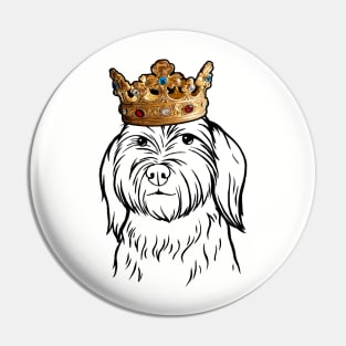 Australian Labradoodle Dog King Queen Wearing Crown Pin