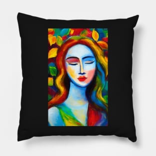 Goddess of Autumn 2 Pillow