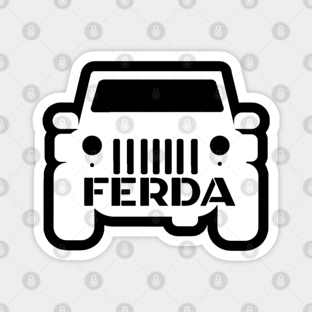 Letterkenny Ferda Truck White Magnet by PincGeneral