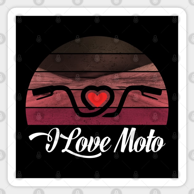 Pegatina 'LOVE-MOTO'. Colección original LOKOMOTO.