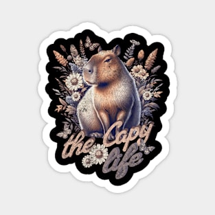 Capybara Cottage Core Cute Capybara Magnet