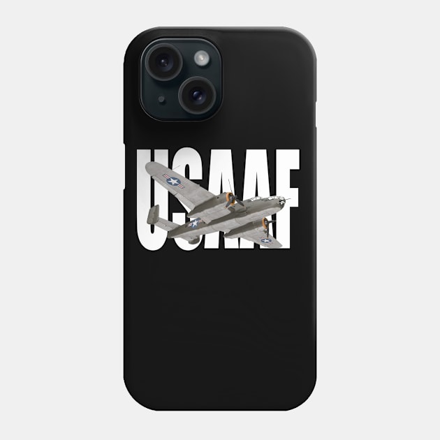 USAAF B-25 Mitchell WW2 WWII Airplane Phone Case by Dirty Custard Designs 