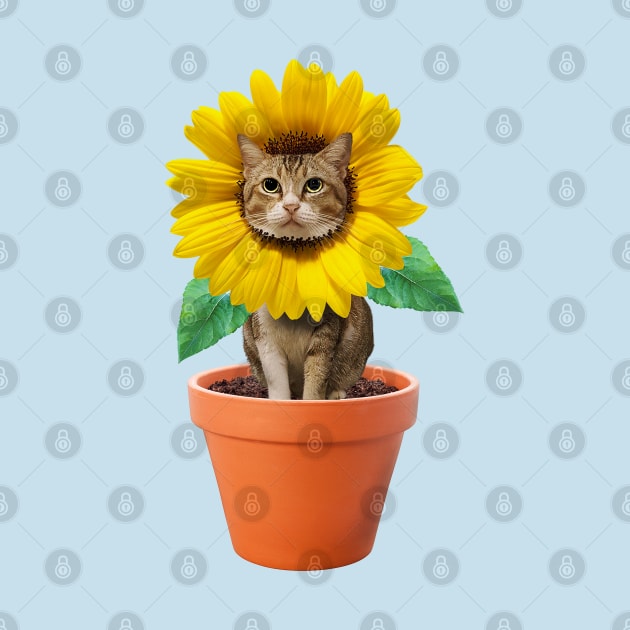 Sunflower Kitty Cat by leBoosh-Designs