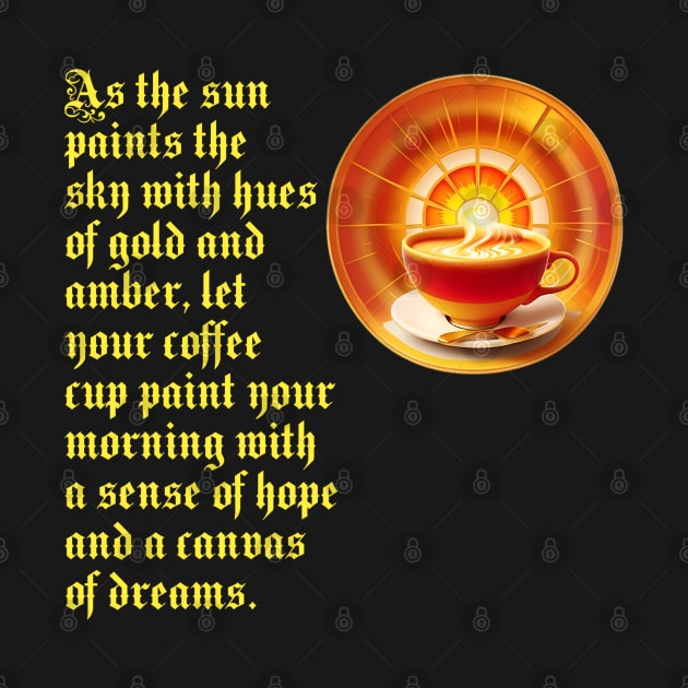 Start your day with a cup of hope and dreams ( For Sun And Coffee Lovers) by Inspire Me 