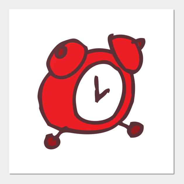 Alarm Clock Funny Nursery Cartoon Drawing Design - Clock - Posters and Art Prints | TeePublic Alarm Clock Funny Nursery Cartoon Drawing Design - Clock - Posters and Art Prints | TeePublic