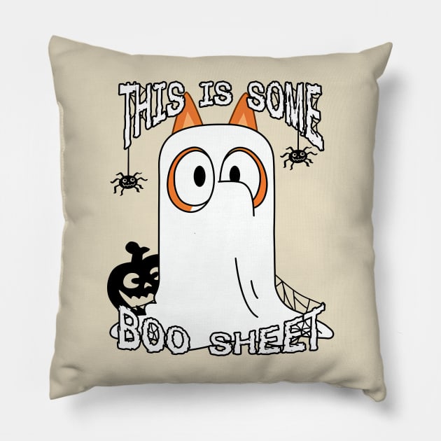 This is Boo Sheet - Bingo Pillow by Karl Doodling