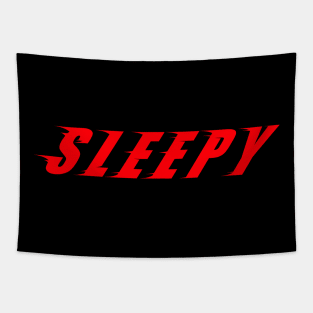 Fast but sleepy (red) Tapestry