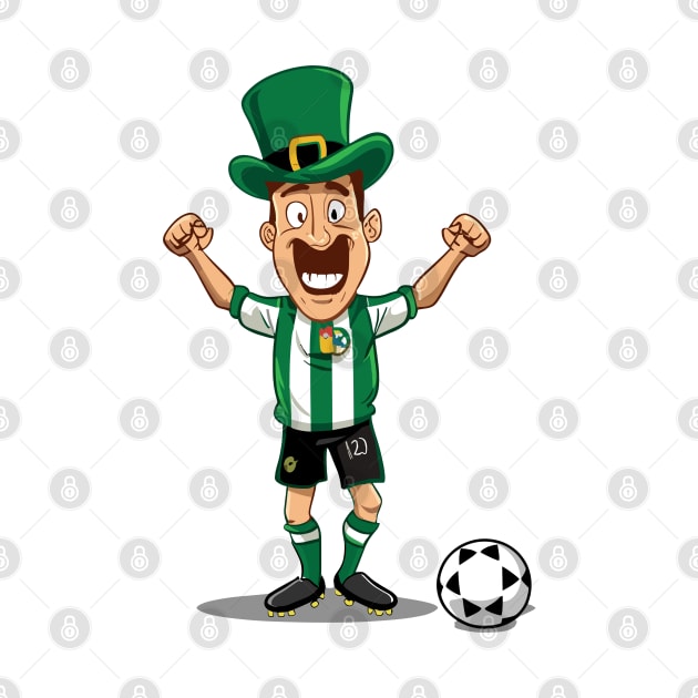 leprechaun wearing football kits by YuriArt