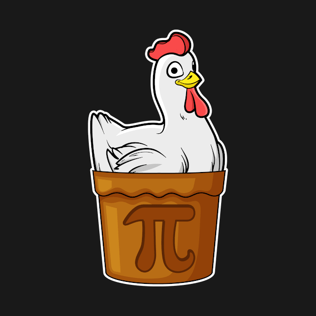 Chicken Pot Pie Math Funny Pun Pi Gift by Dr_Squirrel