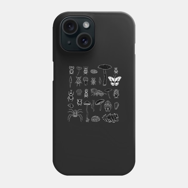 An arrangement of atoms arranged in patterns - Inverted. Phone Case by bangart