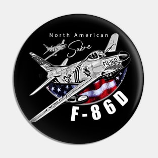 North American F-86D Sabre Vintage Aircraft Pin