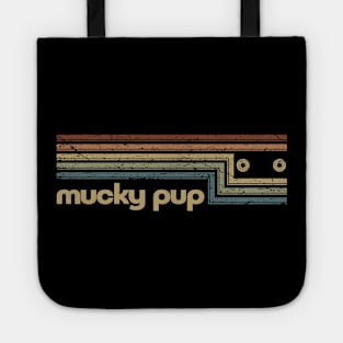 Mucky Pup Cassette Stripes Tote