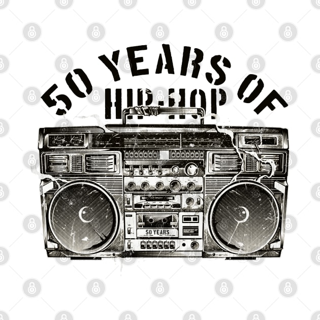 50 Years of Hip Hop Classic by Attr4c Artnew3la