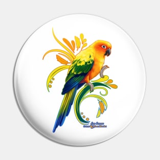 Sun Conure Pin