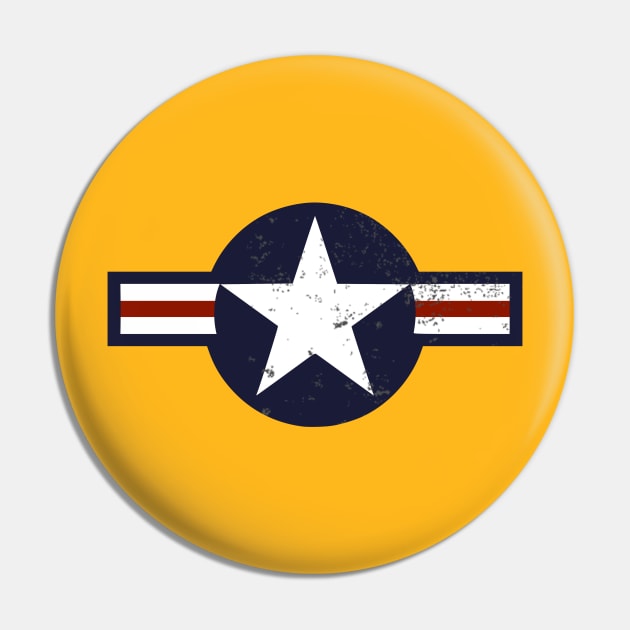 Air Force Roundel (distressed) Pin by TCP