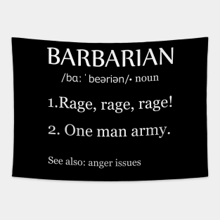 Sarcastic Barbarian Definition Tapestry