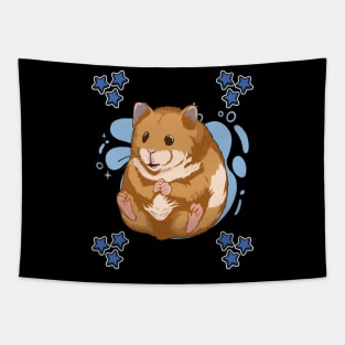 Blue Design Hamster Tapestry