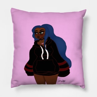 hoodie Baddie Pillow