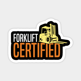 Forklift Certified Magnet