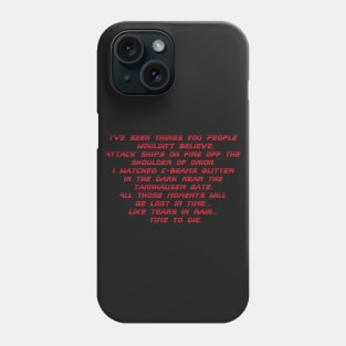 blade runner Phone Case