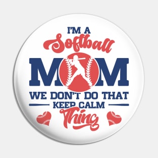 Softball Mom Pin