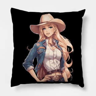 Western Cowgirl Pillow