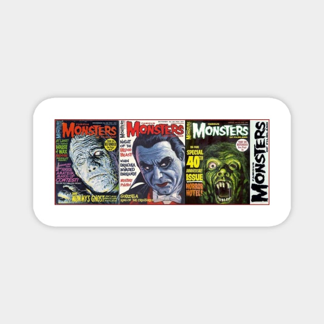 Classic Famous Monsters of Filmland Series 8 Magnet by Starbase79