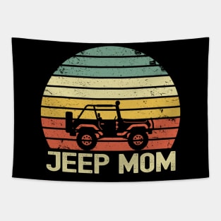 Jeep Mom Vintage Jeep Tapestry