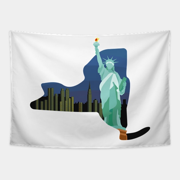 New york, Statue of Liberty Tapestry by American VIP