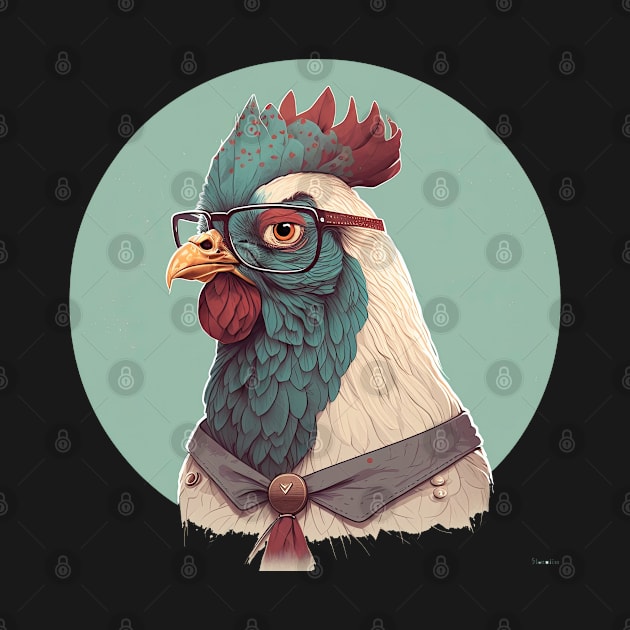 Chicken Hipster by JayD World