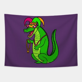 Mardi Gator Tapestry