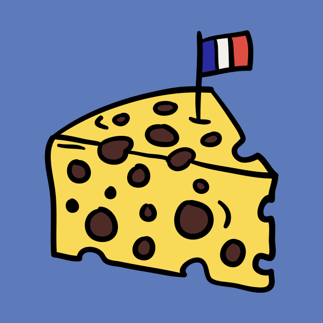 French Cheese Drawing by SLAG_Creative