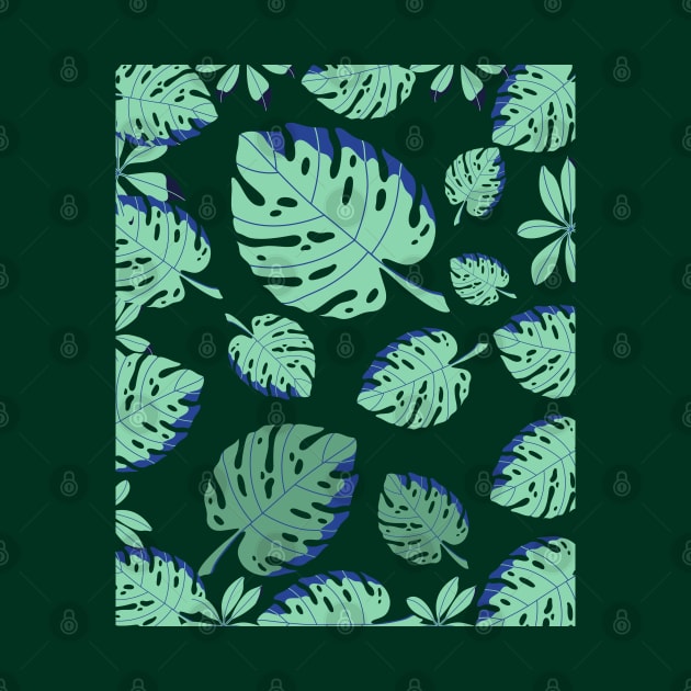 leaves pattern by MisaMarket