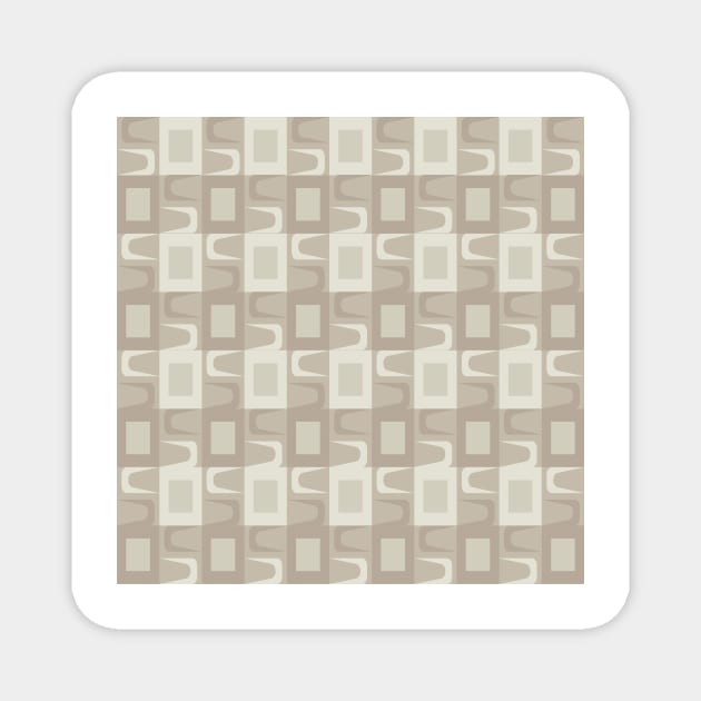 Mid Century Modern Pattern Magnet by Makanahele