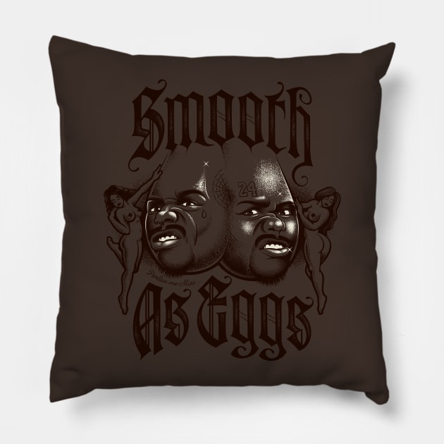 Smooth As Eggs Pillow by Leon
