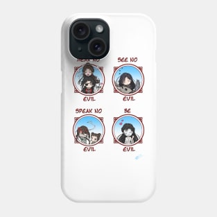 TGCF Hear No Evil See No Evil Speak No Evil Be Evil Chibis Phone Case