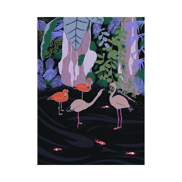 flamingo family by superona