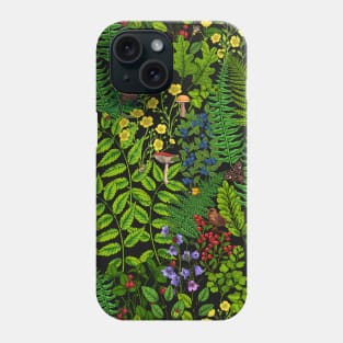 Forest fauna and flora Phone Case