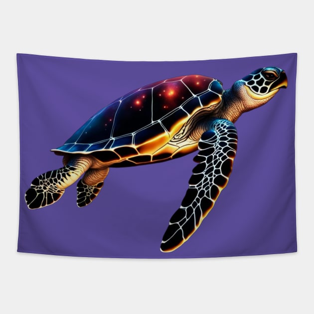 Cosmic Sea Turtle 1 Tapestry by tocksickart