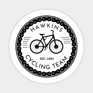 Hawkins Cycling Team III - White - Funny Magnet