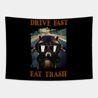 Drive fast eat trash - Raccool Tapestry