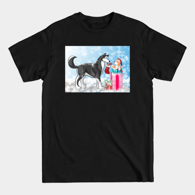 Disover Christmas Doggies - Christmas - T-Shirt