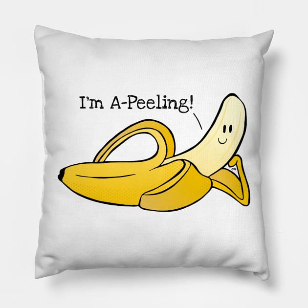 I'm A-Peeling! - Banana Pun Pillow by FlyingDodo