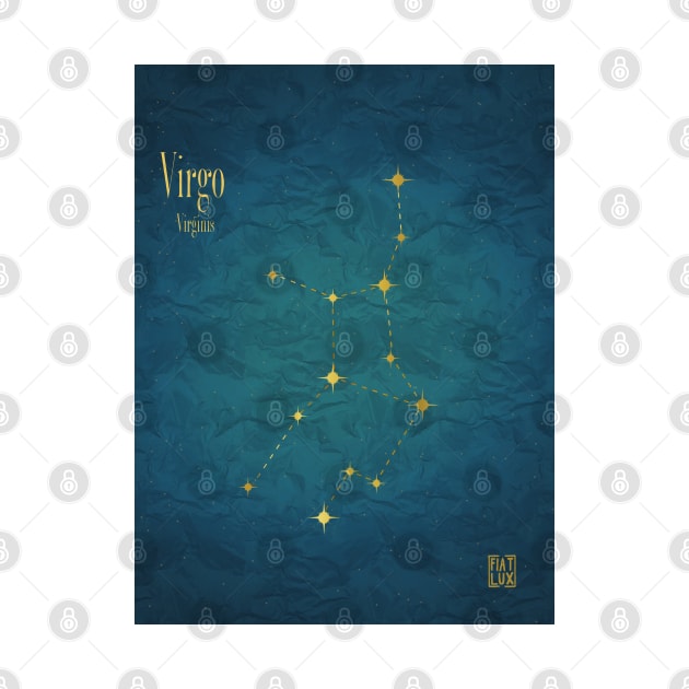 Night Sky Constellations - Virgo by fiatluxillust