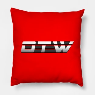 OTW Logo (Silver on Black) Pillow