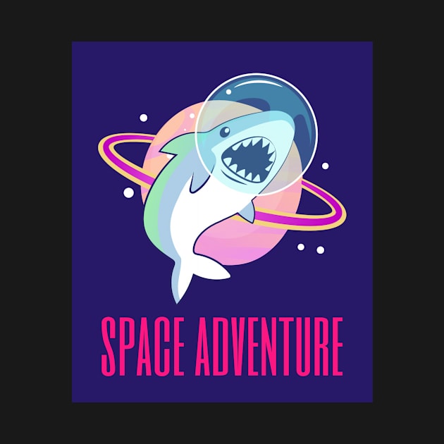Space Adventure Shark by Katje