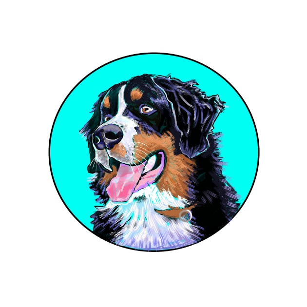 BERNER DOG TURQUOISE by MarniD9